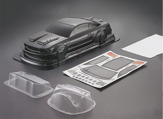Корпус 1/10 Mustang GT350 Carbon, Фото 1