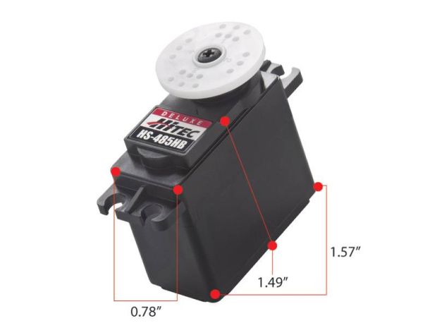 Сервомеханізм аналоговий Hitec HS-485HB Deluxe 45g/4.8kg/0.22sec (4.8В), Світлина 5