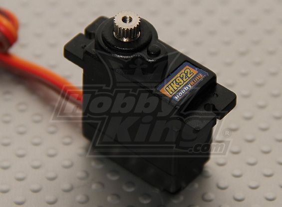 Сервомеханізм цифровий HobbyKing™ HK-922MG 12g/1.6kg/0.09sec (4.8В), Світлина 1