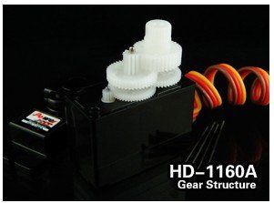 Сервомеханізм аналоговий Power HD-1160А 16g/2.7kg/0.14sec (4.8V), Світлина 4