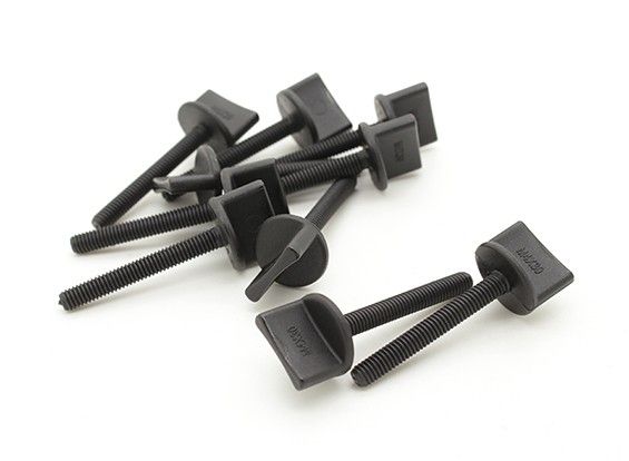 Гвинт пластиковий М4x30мм для фіксації крила моделі, Світлина 1