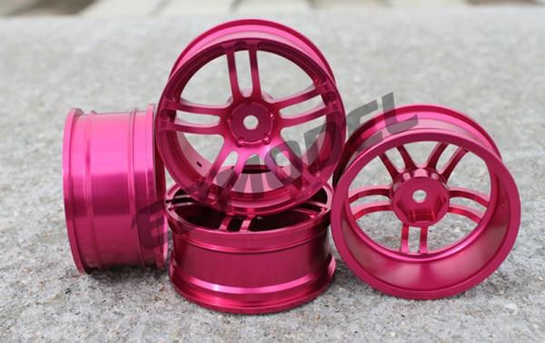 Диски алюмінієві Cmartlink RC 1/10 Drift Wheels Rim (рожеві), Світлина 1