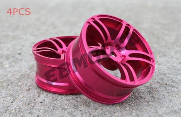 Диски алюмінієві Cmartlink RC 1/10 Drift Wheels Rim (рожеві), Світлина 2