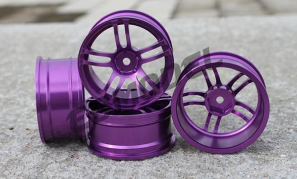 Диски алюмінієві Cmartlink RC 1/10 Drift Wheels Rim (фіолетові), Фото 1
