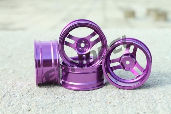 Диски алюмінієві Cmartlink RC 1/10 Drift Wheels Rim (фіолетові), Світлина 1