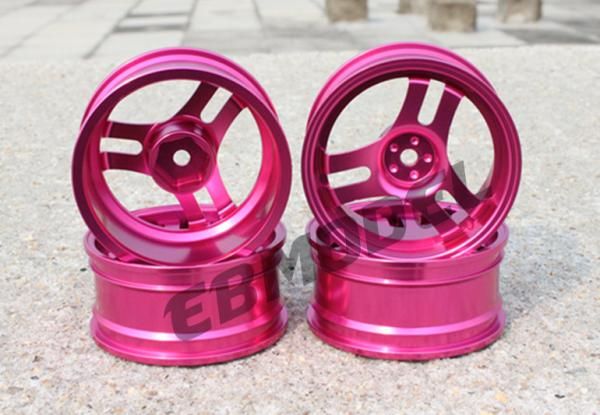 Диски алюмінієві Cmartlink RC 1/10 Drift Wheels Rim (рожеві), Світлина 1