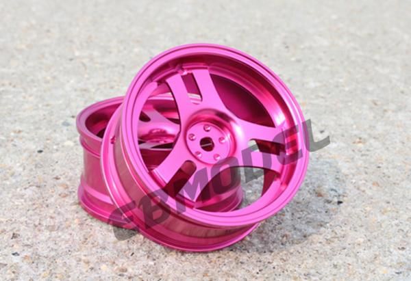 Диски алюмінієві Cmartlink RC 1/10 Drift Wheels Rim (рожеві), Світлина 2