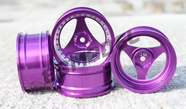 Диски алюмінієві Cmartlink RC 1/10 Drift Wheels Rim (фіолетові), Світлина 1
