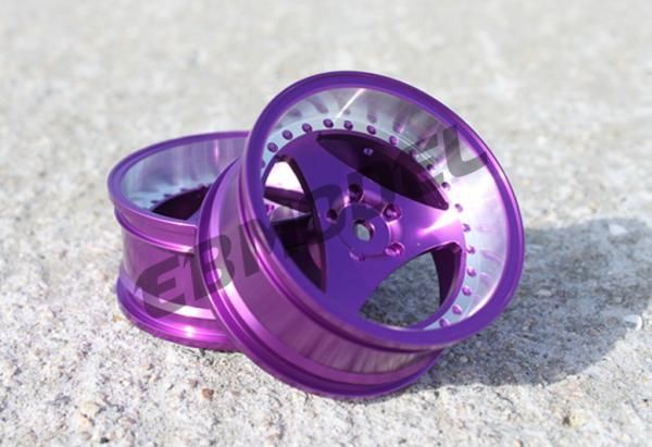 Диски алюмінієві Cmartlink RC 1/10 Drift Wheels Rim (фіолетові), Світлина 2