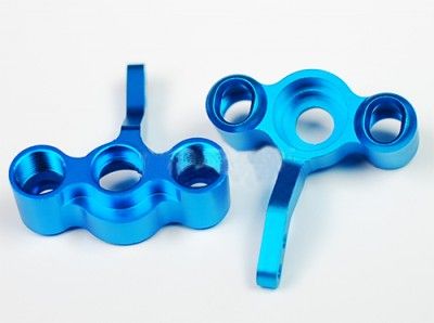 Передній поворотний кулак HSP (алюміній) 1/10 сині (пара) (122011), Світлина 1