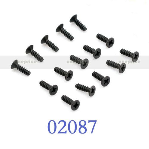 Гвинти з потайними головками для автомоделей 1/10 М3х10мм 15P, Фото 1