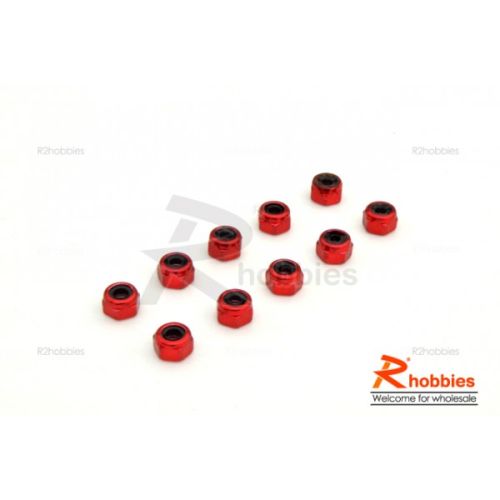 Контргайка під вал 3мм червона, Світлина 1