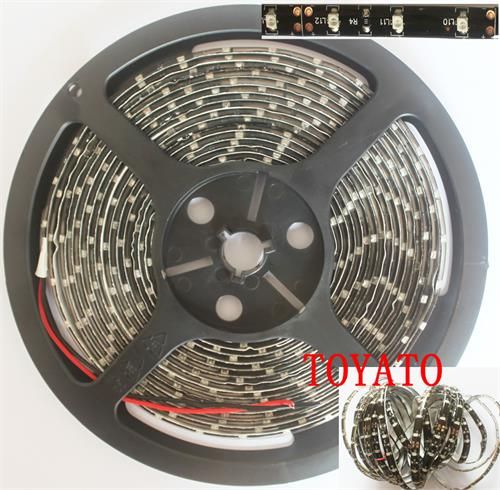 LED cтрічка 3528, холодний білий колір,чорна основа, вологозахищена IP65 (5см), Світлина 2