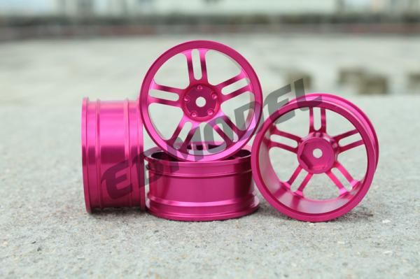 Диски алюмінієві Cmartlink RC 1/10 Drift Wheels Rim (рожеві), Світлина 1