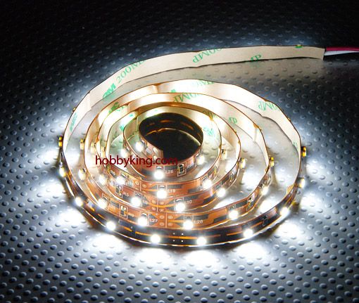 LED cтрічка 3528 холодний білий колір (5 см), Світлина 1