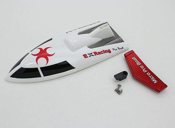 Запасна верхня частина корпусу для катера Serpent 2 Mini V-Hull 360мм, Світлина 1