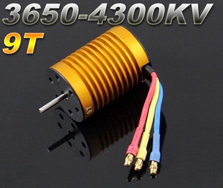 Двигун безколекторний FB3650-9T 4300KV 2 Pole Brushless  1/10, 1/12 RC Car, Фото 1
