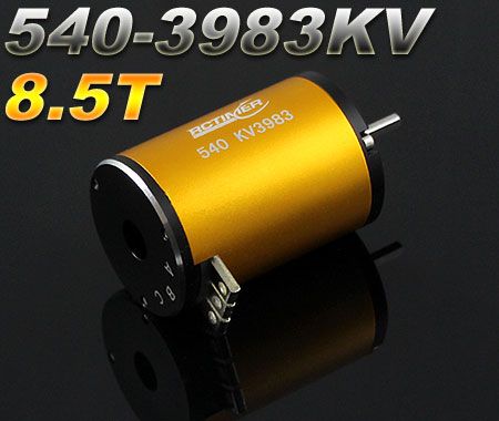 Двигун CT540-8.5T 3983KV 3 Slot безсенсорний 1/10, 1/12 RC Car, Фото 1