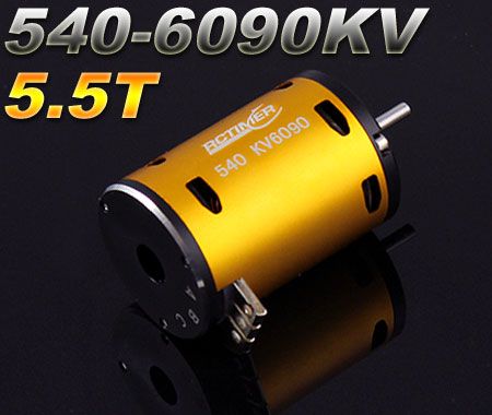 Двигун CT540-5.5T 6090KV 3 Slot безсенсорний 1/10, 1/12 RC Car, Світлина 1
