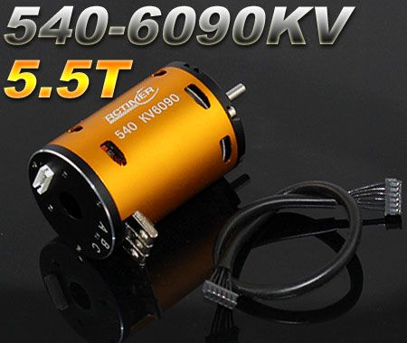 Двигун 540SD-5.5T 6090KV 3 Slot cенсорний 1/10, 1/12, Фото 1