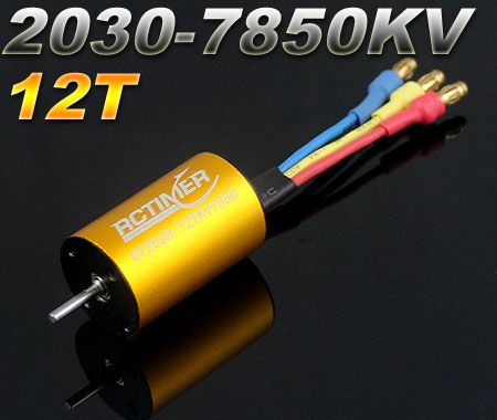 Двигун безколекторний 2030-12T 7850KV 2 Pole 1/16, 1/18, Фото 1