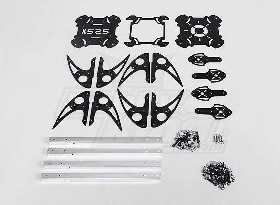 Складна рама для квадрокоптера Hobbyking X525 V3 600мм, Світлина 6