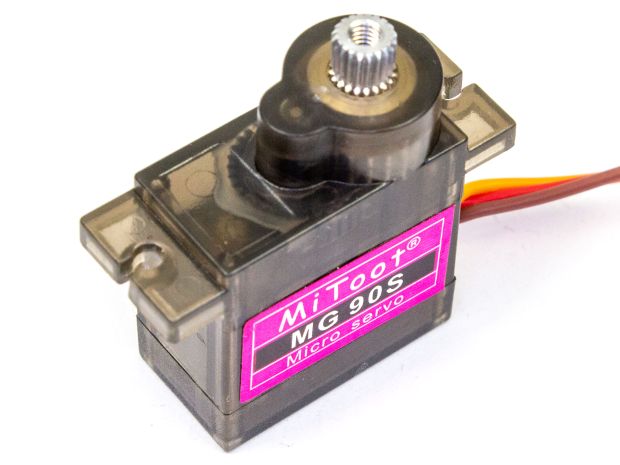 Сервомеханізм аналоговий MG90S 13g/2.2kg/0.11sec (4.8В), Фото 1