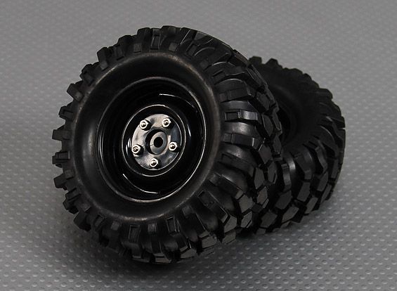 Комплект коліс для 1/10 Crawler 96мм, хекс 12мм (пара), Світлина 1