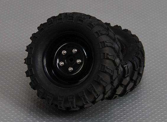 Комплект коліс для 1/10 Crawler 90мм, хекс 12мм (пара), Світлина 1