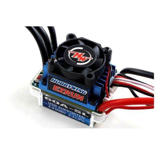 Регулятор швидкості безколекторний авто HobbyWing Ezrun 60A 1/10, Фото 1