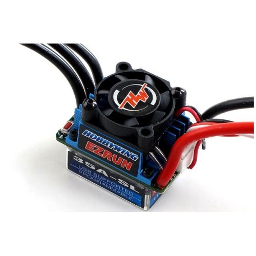 Регулятор швидкості безколекторний авто HobbyWing Ezrun 35A 1/10, Фото 1
