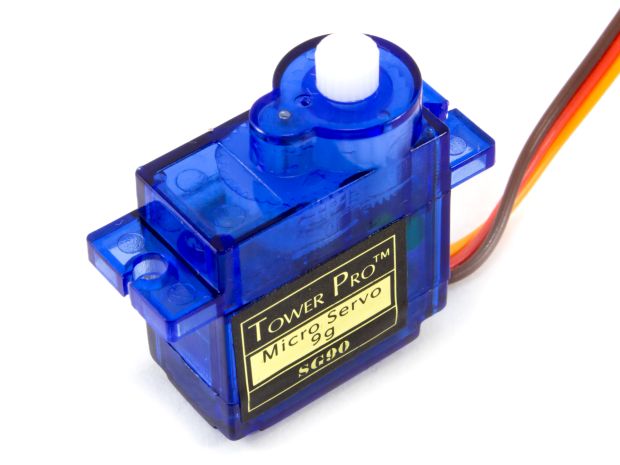 Сервомеханізм аналоговий SG90 9.0g/1.2kg/0.12sec (4.8В), Світлина 1