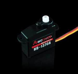 Сервомеханізм аналоговий Power HD-1370А 3.7g/0.4kg/0.12sec (4.8В), Світлина 1