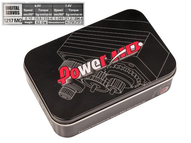 Сервомеханізм цифровий Power HD DС-1217MG High Voltage Coreless 62g/15.8kg/0.10sec (6.0V), Світлина 6