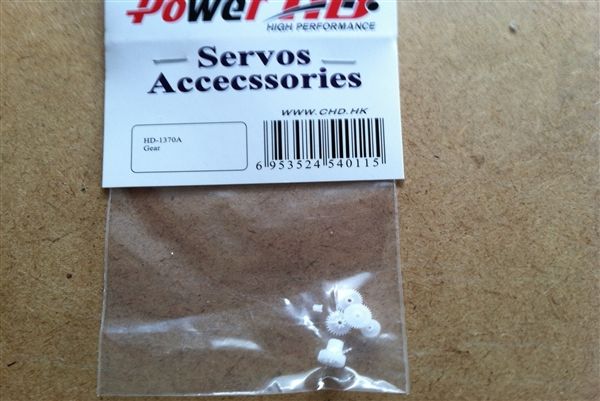 Набір шестерень для сервомеханізму Power HD-1370А, Світлина 1