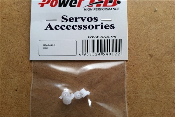 Набір шестерень для сервомеханізму Power HD-1440А, Фото 1