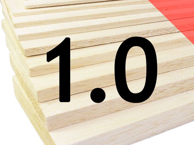 Пластина бальзова 1x100x1000мм (Важка), Світлина 1