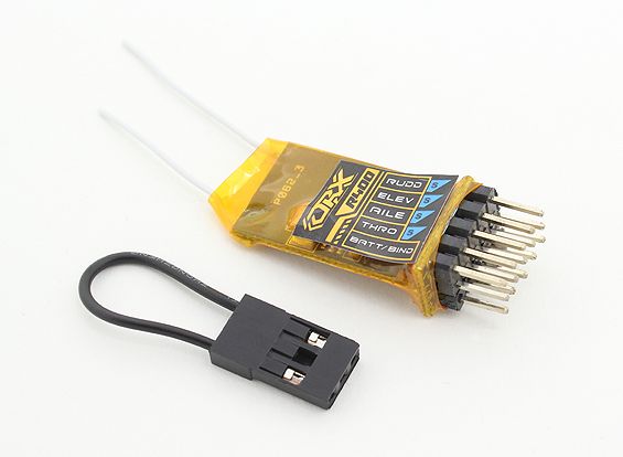 Приймач OrangeRx R400 Spektrum / JR DSM2-сумісний 4Ch 2.4Ghz, Світлина 1