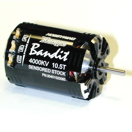 Сенсорний БК двигун HobbyWing XERUN BANDIT BLACK 3650 4000KV 10.5T 1/10, Фото 1