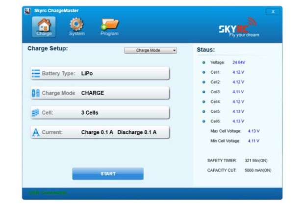 Зарядний пристрій SkyRC T6755 7A/55W з/БЖ з сенсорним дисплеєм, Світлина 5