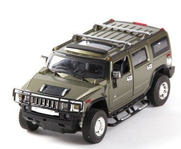 Радіокерована модель Meizhi Hummer H2 1:24 металева (темно-зелена), Світлина 1