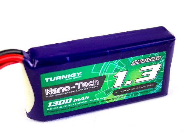 Акумулятор Turnigy nano-tech 1300mAh 2S 25C, Фото 2