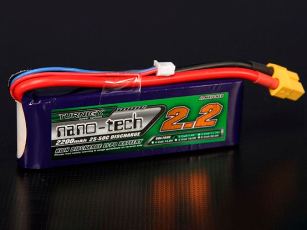 Акумулятор Turnigy nano-tech 2200mAh 2S 25C, Фото 1