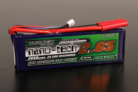 Turnigy nano-tech 2650mAh 2S 25C, Фото 1