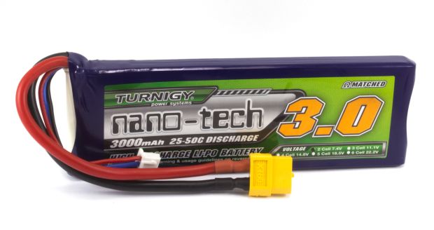 Акумулятор Turnigy nano-tech 3000mAh 2S 25C, Світлина 1