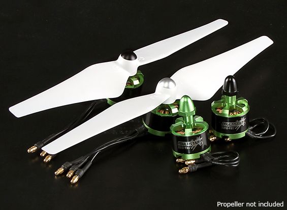 Двигуни Multistar 2212 - 920KV з прямою і зворотньою різьбою (4шт.), Фото 5
