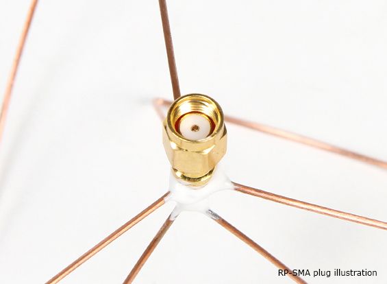 Комплект антен кругової поляризації 900МГц RP-SMA короткі, Світлина 2