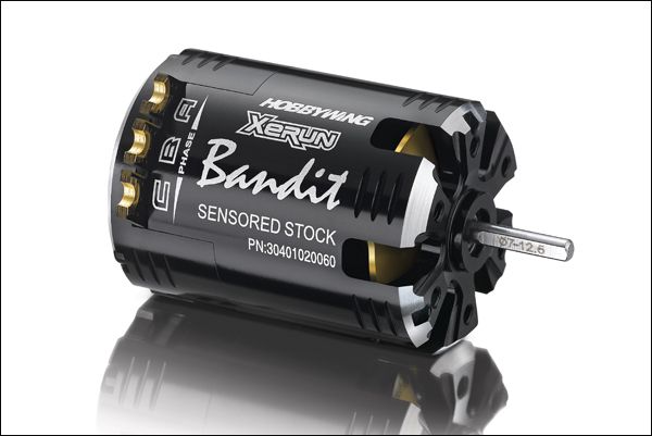 Сенсорний БК двигун HobbyWing XERUN BANDIT BLACK V10 2000KV 21.5T 1/10, Фото 1