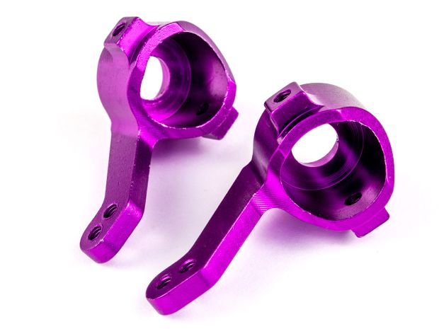 Передній поворотний кулак HSP 102011 (алюміній) 1/10 фіолетові (пара), Світлина 3