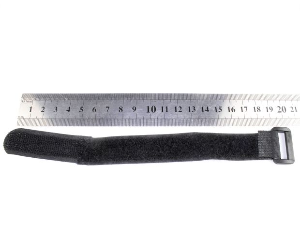 Ремінець (20см) для фіксації акумулятора на липучці (чорний), Світлина 2